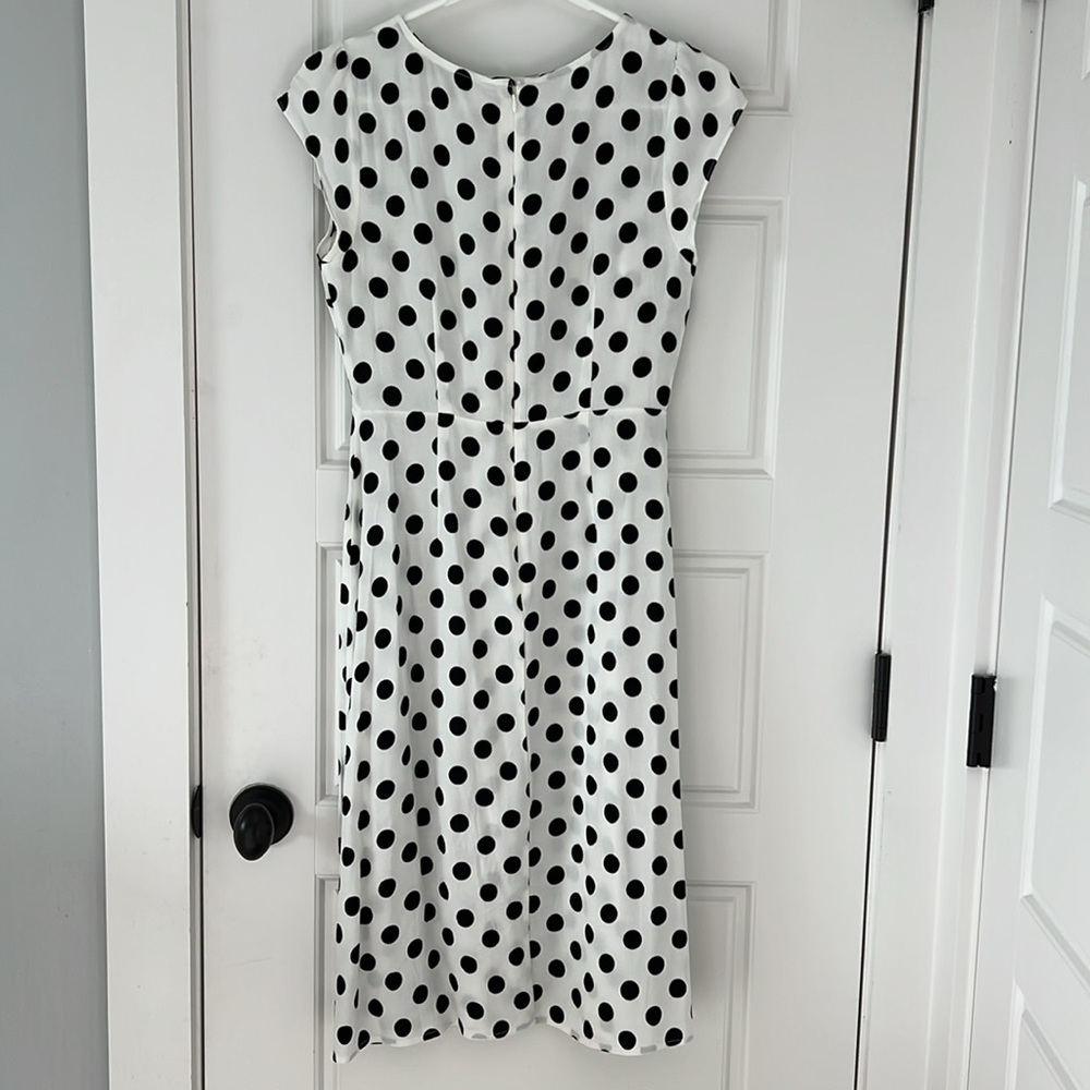 Loft petite pokadot midi dress - Picture 4 of 6
